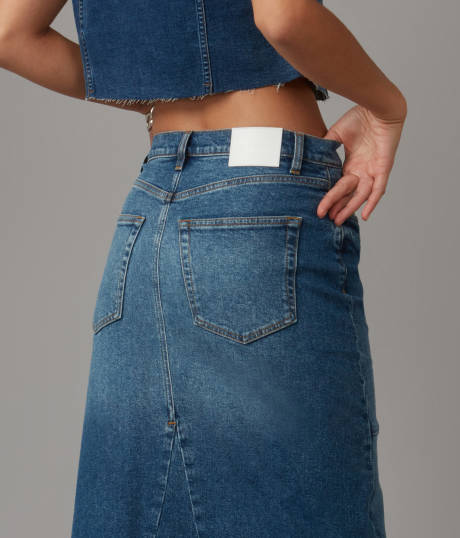 Lola Jeans MADLYN-TLT High Rise Maxi Skirt