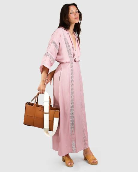 Belle & Bloom Robe maxi hideaway - orchidée sauvage