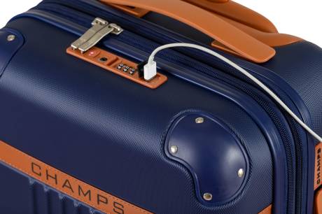 CHAMPS - Ensemble de 2 valises extensibles de la collection Vintage