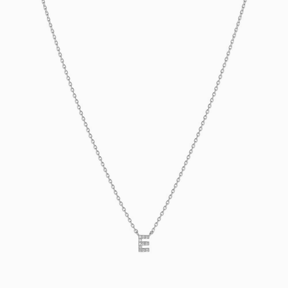 Bearfruit Jewelry - Crystal Initial Necklace - Letter E