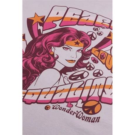 Wonder Woman - - T-shirt PEACE LOVE EQUALITY - Femme