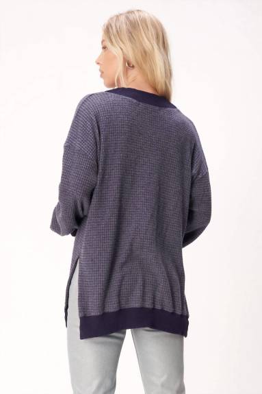 BRB COZY THERMAL V-NECK LONGLEEVE TOP