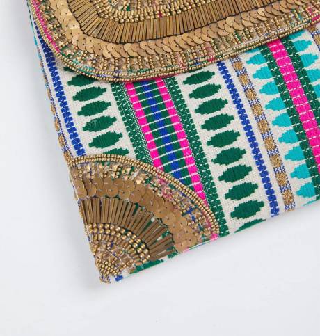 ETHNiQUE - Maharani Handmade Clutch Cross-Body Bag