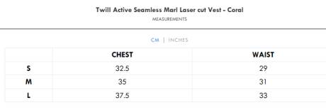 Twill Active Seamless Marl Laser cut Vest