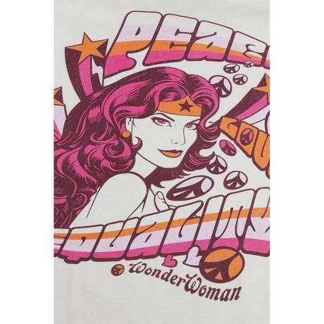 Wonder Woman - Womens/Ladies Peace Love Equality T-Shirt