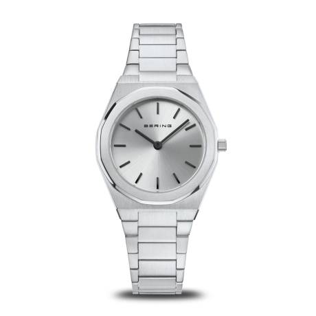 BERING - 32mm Ladies Ultra Slim Stainless Steel Watch In Silver/silver
