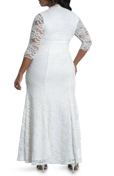 Kiyonna Amour Lace Wedding Gown (Plus Size)