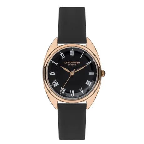 LEE COOPER-Women's Rose Gold 33mm  watch w/Black Dial