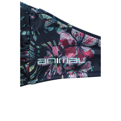 Animal - Womens/Ladies Docks Floral Front Tie Bikini Top