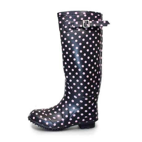 Lunar - Womens/Ladies Spotted Rubber Galoshes
