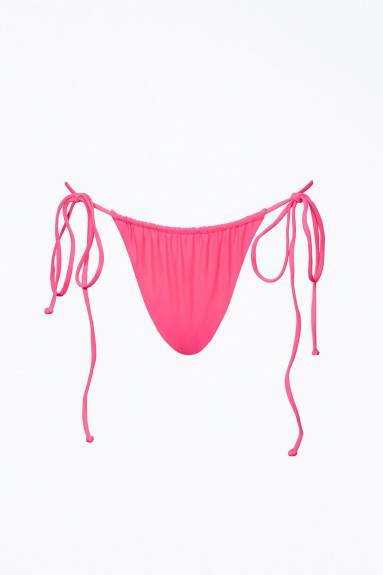 NIRVANIC - Barbados Ruched String Bikini Bottom