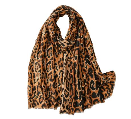Cheetah Scarf With Fringe - Don't AsK