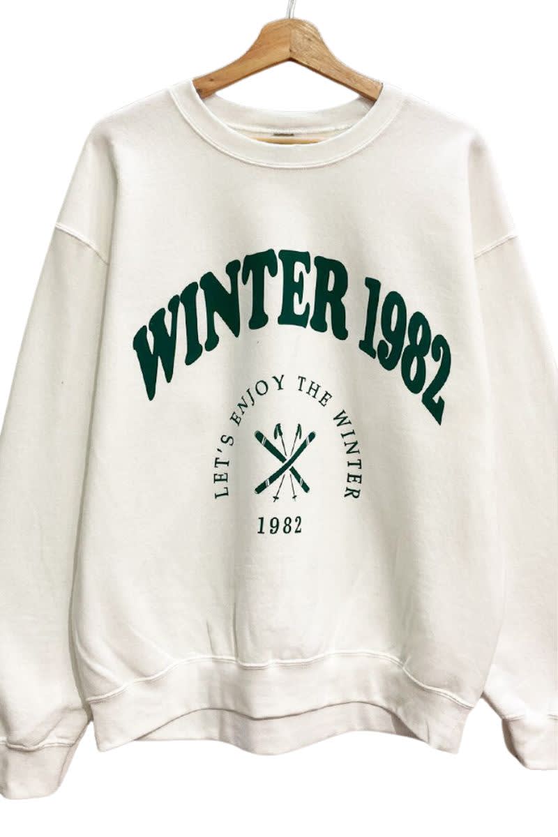 Evercado - Sweatshirt graphique "Winter 1982"