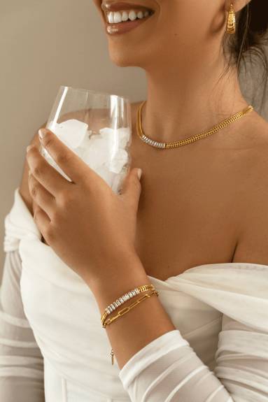 Jewels By Sunaina - MARISSA Cuban Chain Le collier