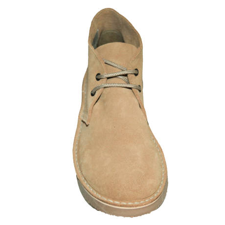 Roamers - Womens/Ladies Real Suede Round Toe Unlined Desert Boots