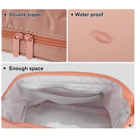 Unique Bargains- Travel Waterproof Toiletry Makeup Bag