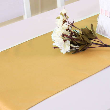 PiccoCasa- Table en Satin coureur commode décoration Banquet couverture 12 x 108 pouces