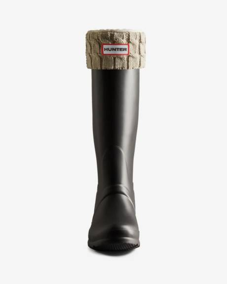 Hunter  Unisex' Recycled 6 Stitch Cable Tall Boot S