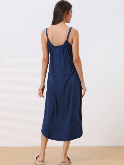 Cheibear- Stretchy Lounge Cami Dress