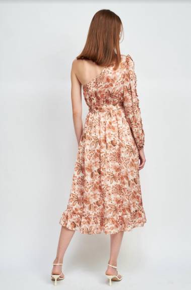 En Saison - One Shoulder Floral Dress