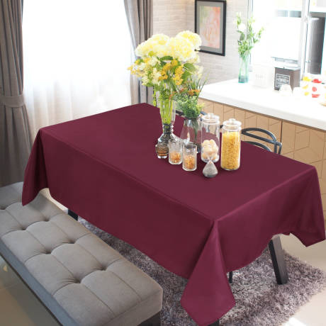 PiccoCasa- Rectangle and Wrinkle Dining Table Cover Protector 59x83 Inches