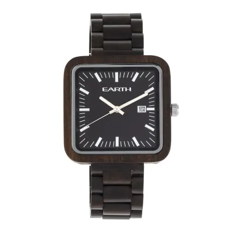 Earth Wood - Berkshire Bracelet Watch w/Date - Khaki/Tan