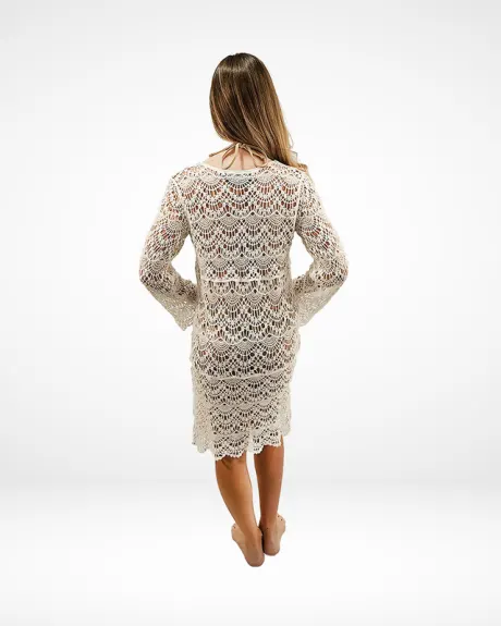 Urban Lux Resort Crochet Tunic Dress Cover Up