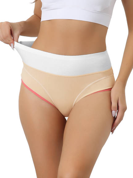 Allegra K- Women's High Waist Tummy Control Cotton Panties