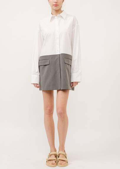 Evercado - Blazer Shirt Dress