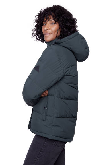 Alpine North - FORILLON | Manteau court matelassé en duvet vegan recyclé pour femme