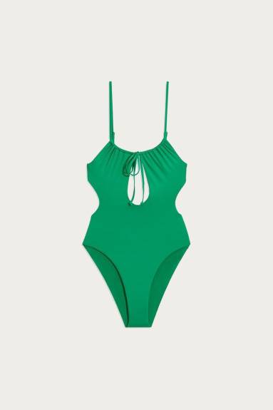 WE WORE WHAT - Ruched Cutout One Piece