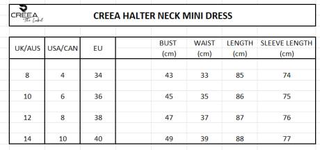 Creea Halter neck Mini Dress