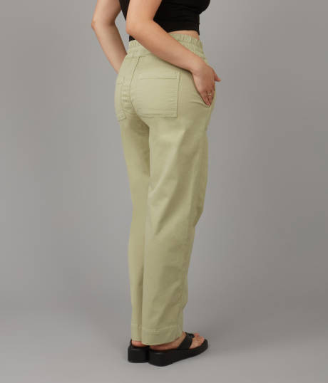 Lola Jeans ELENA-SAGE High Rise Pull On Trouser