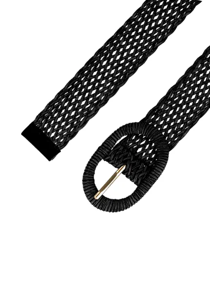 Allegra K- Skinny Braided Woven Waist Belts