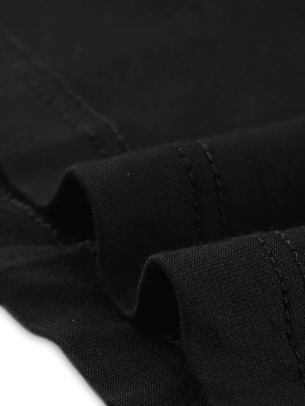cheibear - Chemise de nuit à manches longues et bordure en dentelle