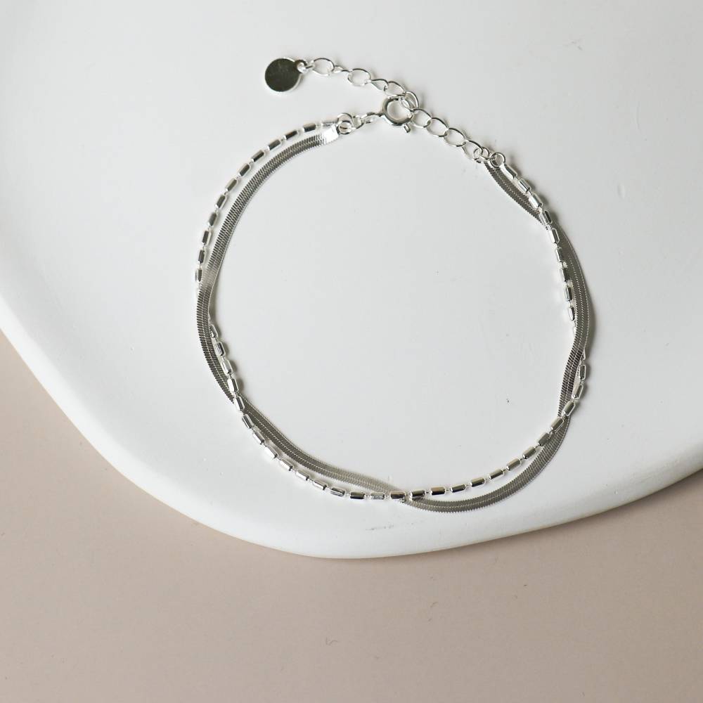 Horace Jewelry - Delicate double chain bracelet Silvia