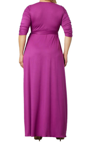 Kiyonna Meadow Dream Maxi Wrap Dress (Plus Size)