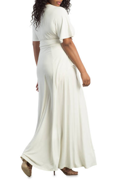 Kiyonna Indie Flair Short Sleeve Maxi Dress (Plus Size)