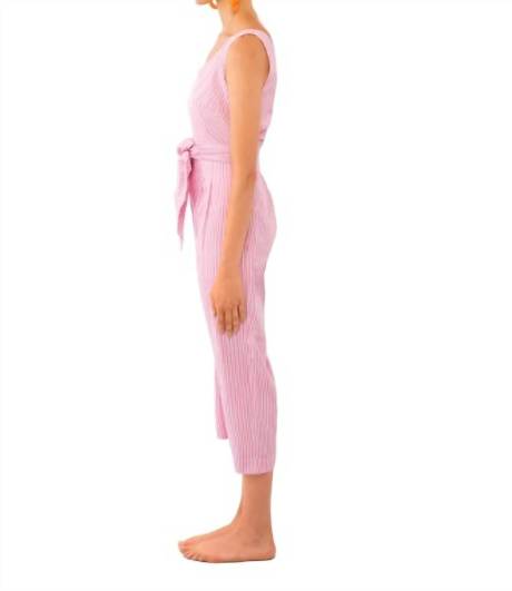 GRETCHEN SCOTT - Wrap Jumpsuit - Wash & Wear Stripe
