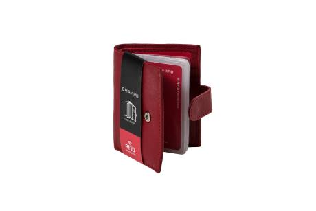 Portes-cartes en cuir RFID avec de Patte Champs