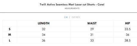 Twill Active Seamless Marl Laser cut Shorts