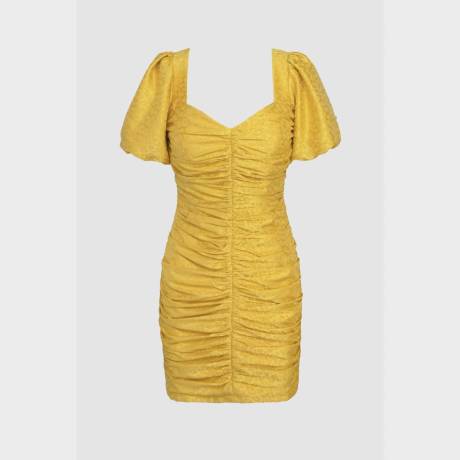 adelyn rae - Women's Nissa Puff Sleeve Jacquard Dress