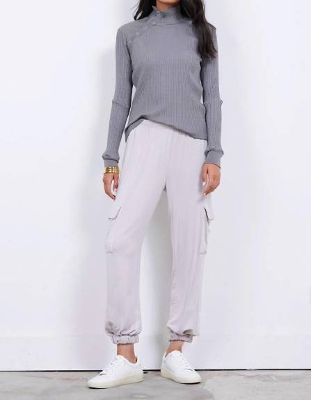 LAmade - Andre Long Sleeve Snap Turtleneck Top