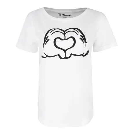 Disney - Womens/Ladies Love Hands Mickey Mouse T-Shirt