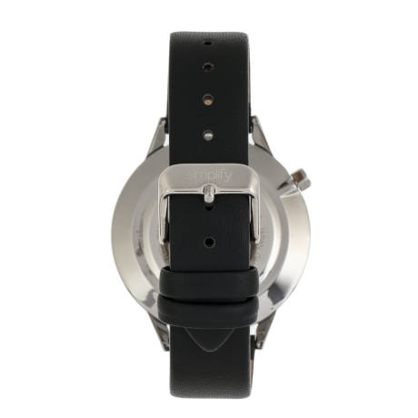 Simplify - Montre à bracelet série 6700 - Noir/Argent