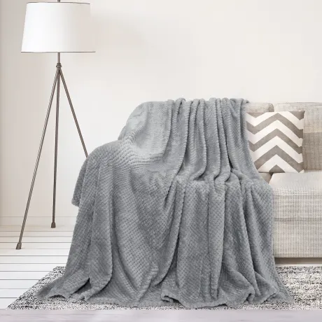 PiccoCasa- Flannel Fleece Bed Blankets (50"x60")
