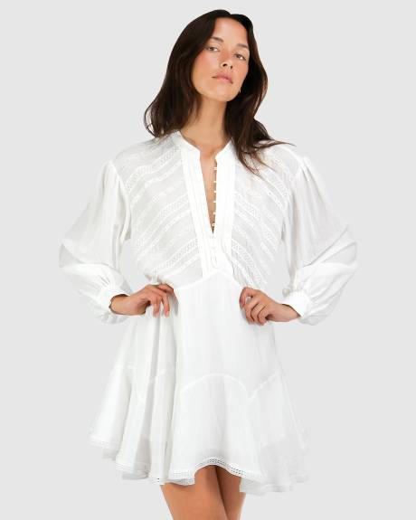 Belle & Bloom Robe mini résolution - blanc