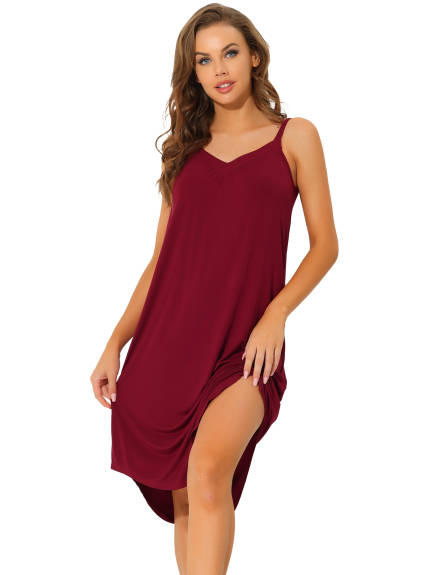 Cheibear- Stretchy Lounge Cami Dress