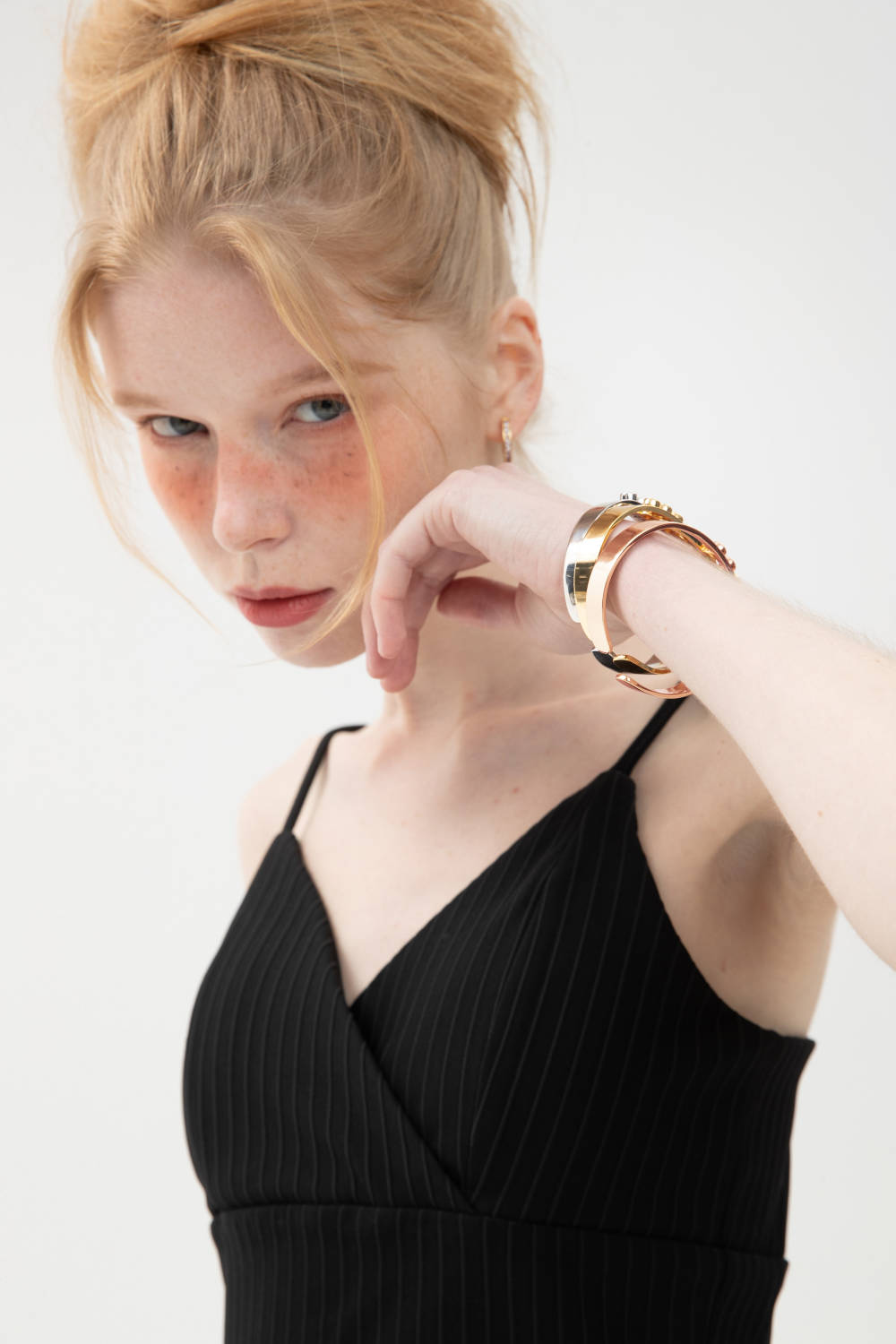 Classicharms-Audrey bracelet demi-croissant en zirconium scintillant