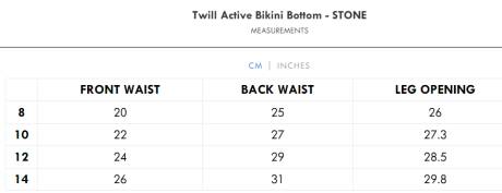 Twill Active Bikini Bottom